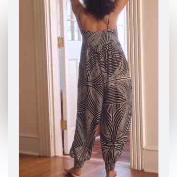 Anthropologie Pants - Anthropologie Printed Jumpsuit Size XL